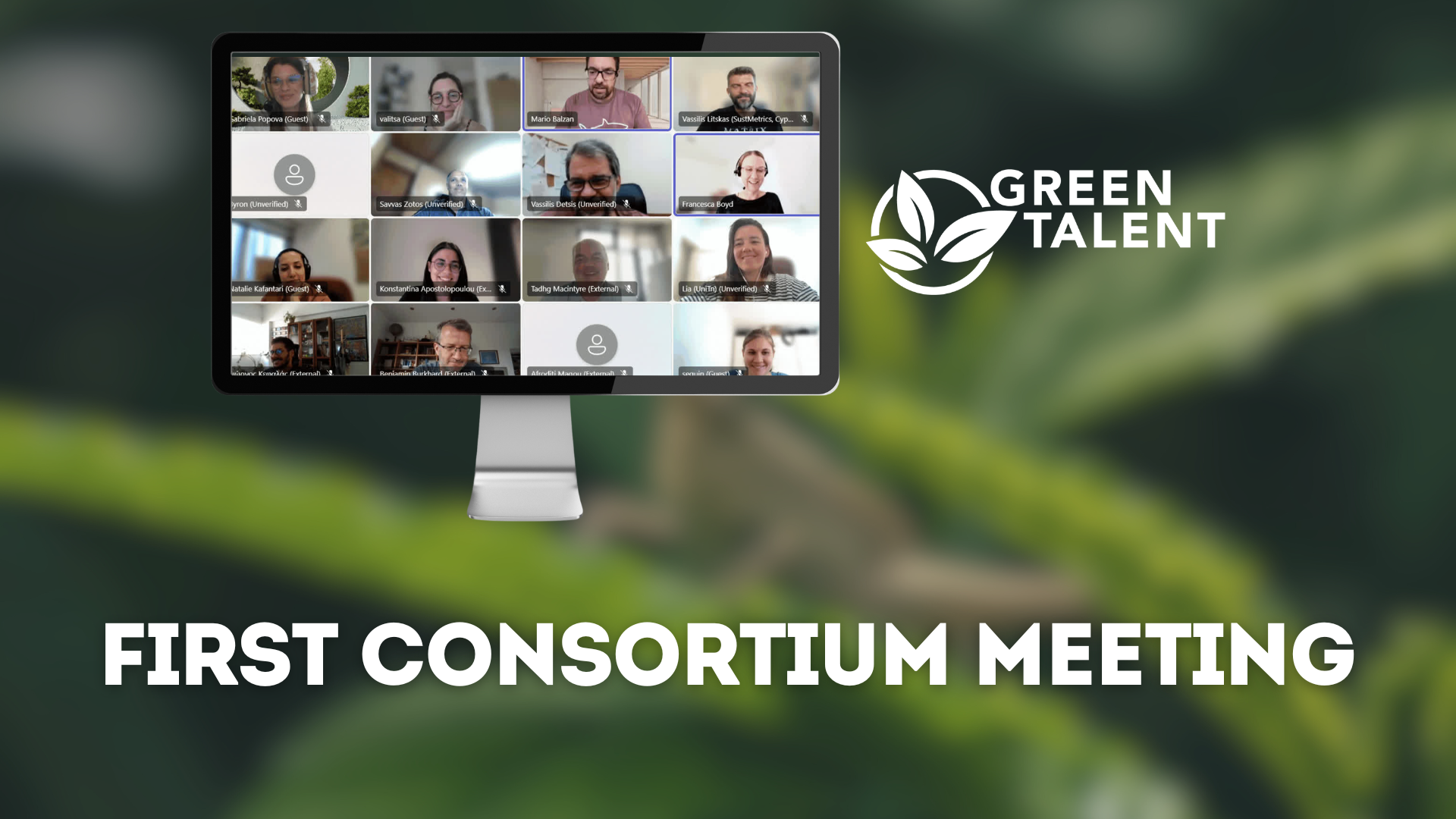 GREEN TALENT holds its first online consortium meeting